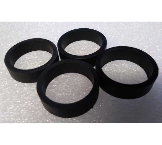Standard 1.5" x .5" Black Rubber Flipper Rings for many Gottlieb Bally